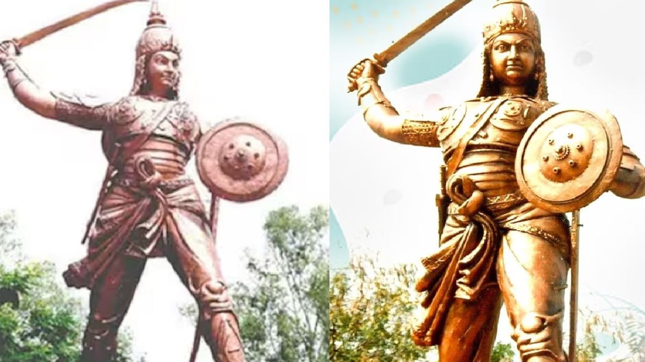 गोंड राणी दुर्गावती पुतळ्याचे अनावरण